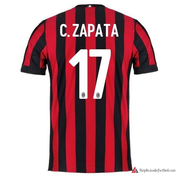 Camiseta Milan Primera equipación C.Zapata 2017-2018